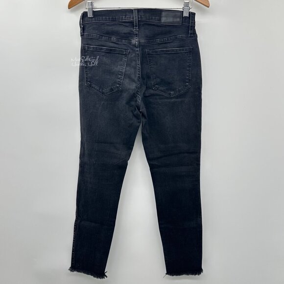 Madewell 10" High-Rise Skinny Black Jeans Size 27 - Picture 2 of 5
